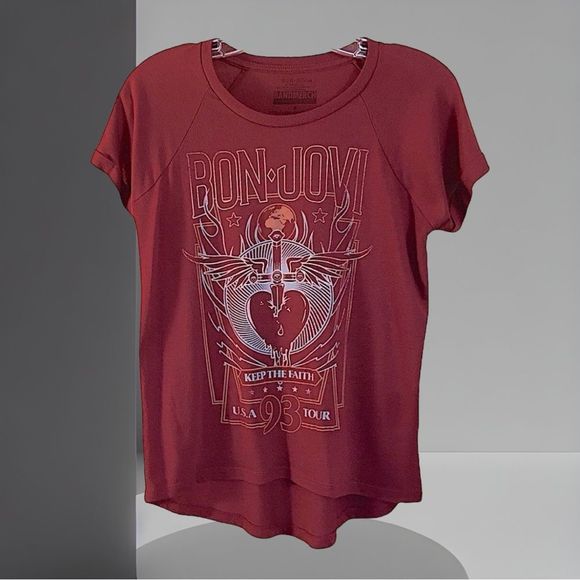 Bon Jovi Keep the Faith “93” Tour Concert Tee BandMerch Size Small - Picture 1 of 7